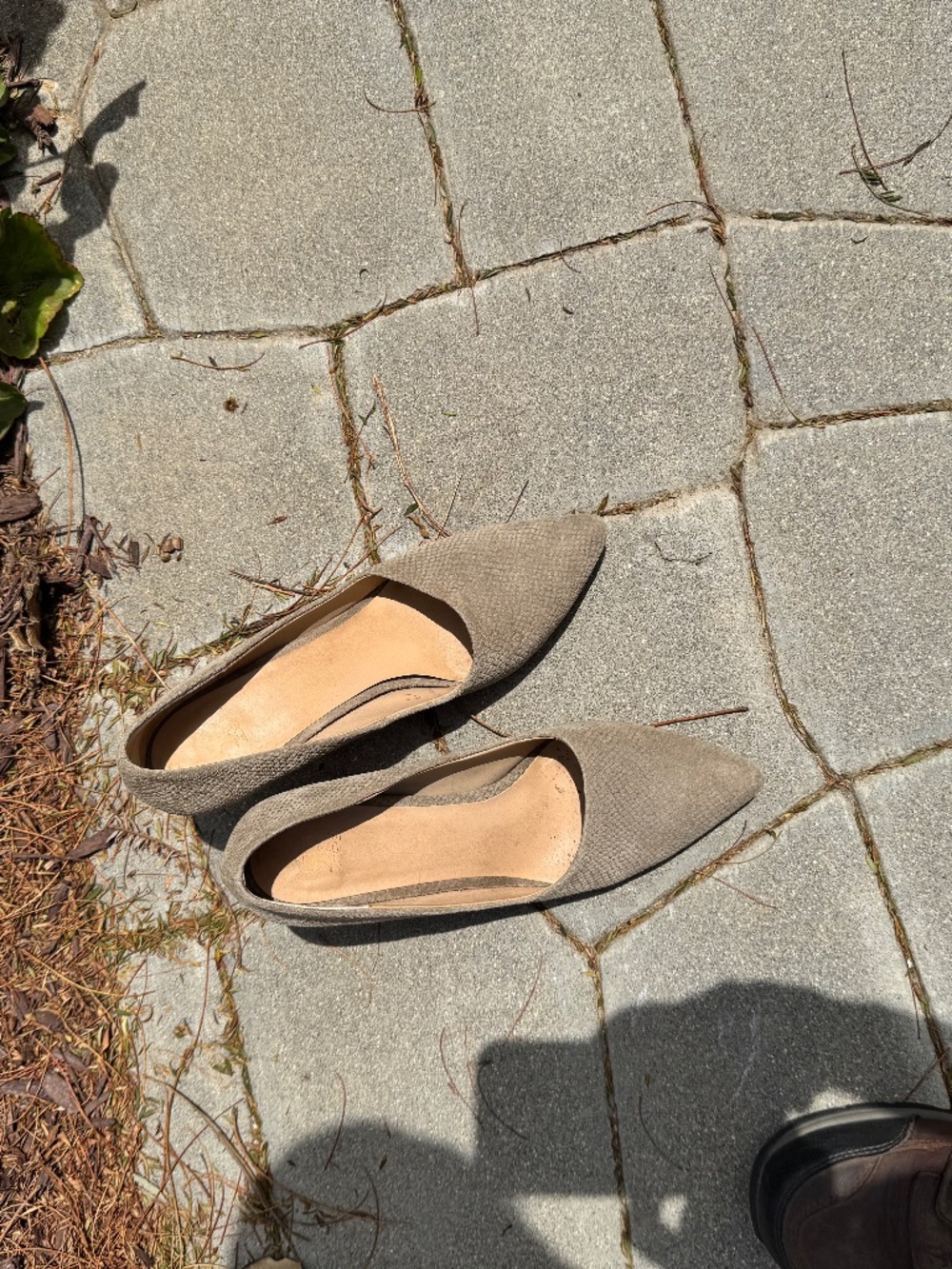 Green khaki heels